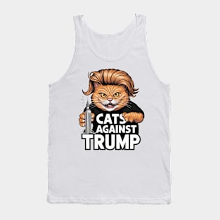 Cats Against Trump, Funny Cat Tank Top